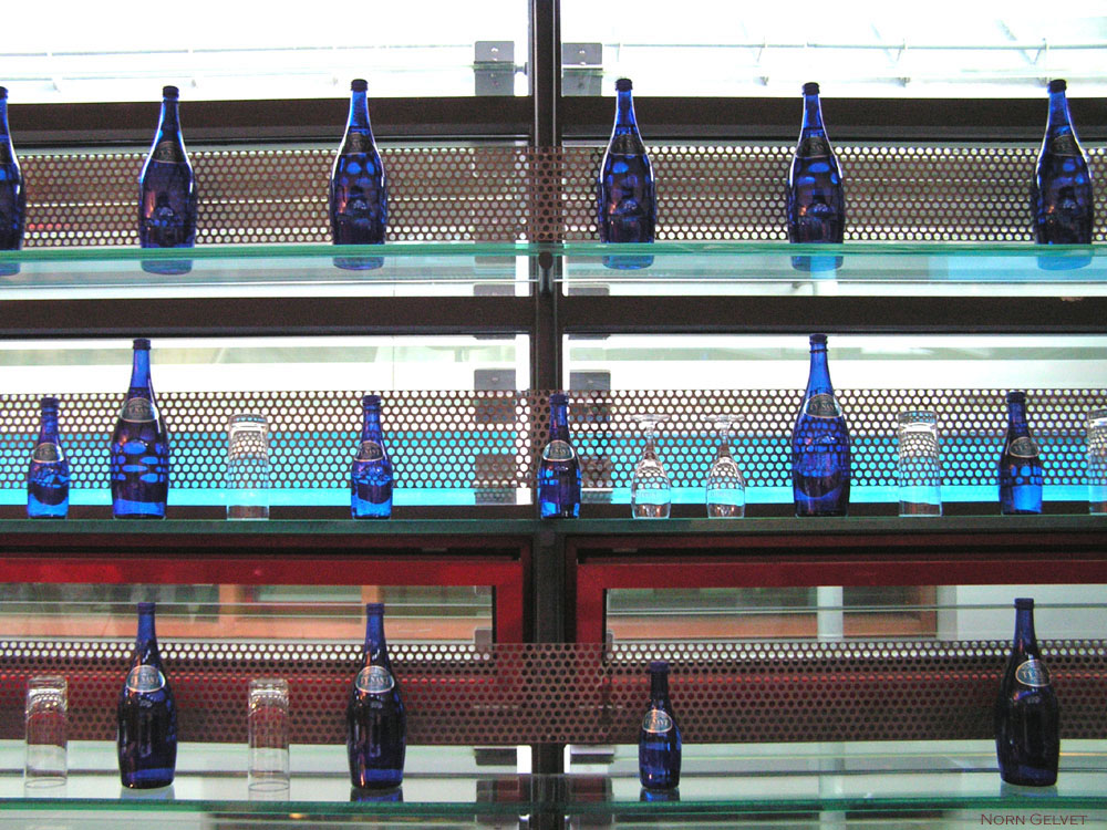 Blaue Flaschen